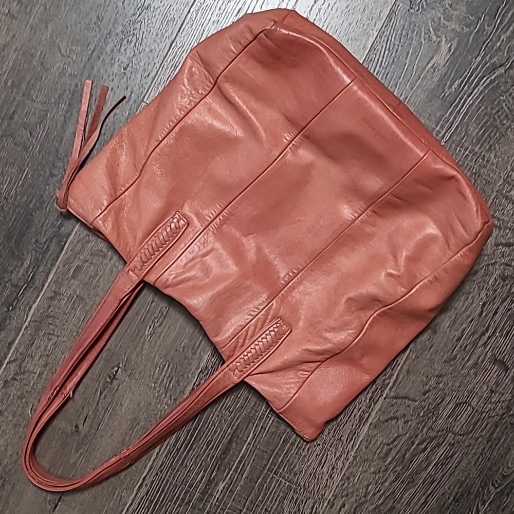 DAY & MOOD Genuine Leather Tote Bag